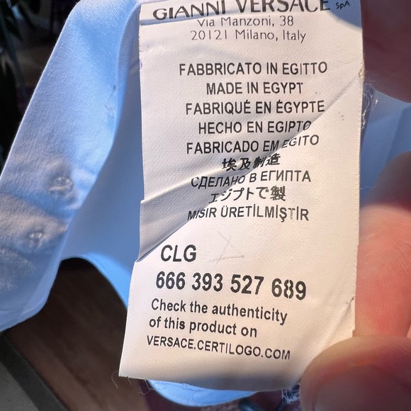 Versace Men’s White Dress Shirt in multiple sizes - Picture 3 of 12